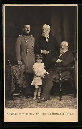AK Vier Generationen im Bayrischen Herrscherhause, Prinzregent Luitpold