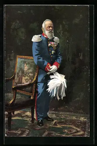 AK Prinzregent Luitpold von Bayern in Uniform mit Epauletten