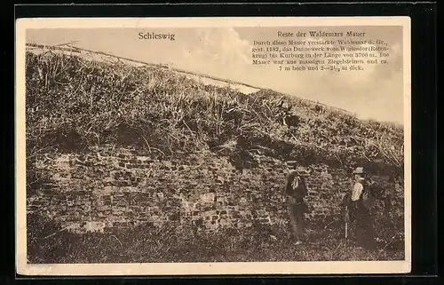 AK Schleswig, Reste der Waldemars Mauer