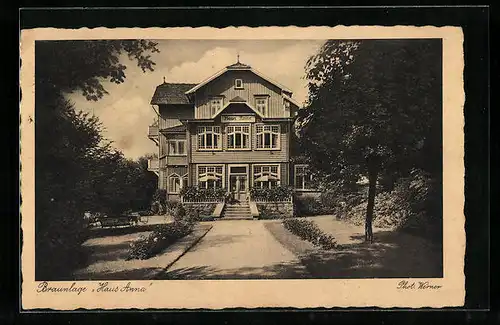 AK Braunlage, Fremdenheim Haus Anna, Frontansicht