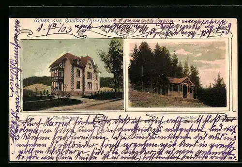 AK Dürrheim, Villa Heinemann, Amalienhütte