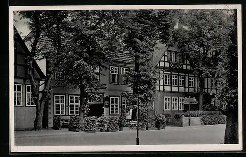 AK Halle i. Westf., Lindenplatz, Deutsches Haus