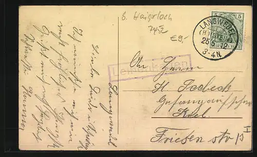 AK Imnau /Hohenz., Strassenpartie mit Fürstenbau