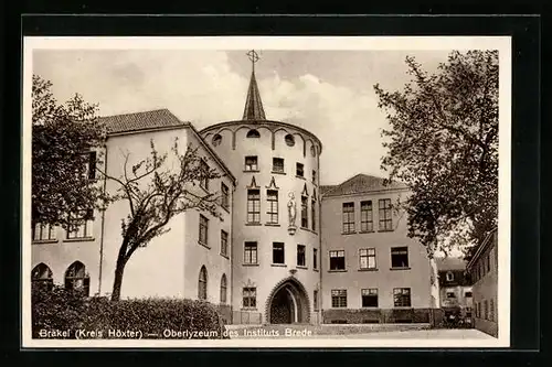 AK Brakel /Krs. Höxter, Oberlyzeum des Instituts Brede