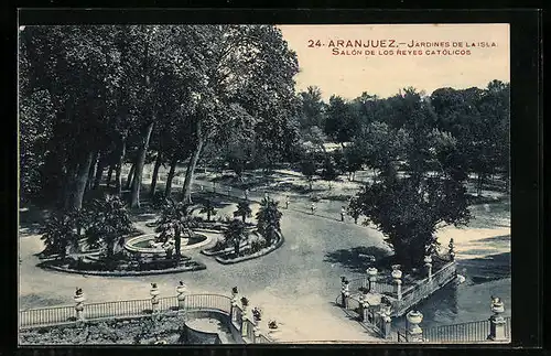 AK Aranjuez, Jardines de la isla, Salon de los Reyes Catolicos