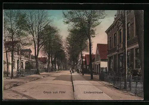 AK Fähr, Lindenstrasse im Ort