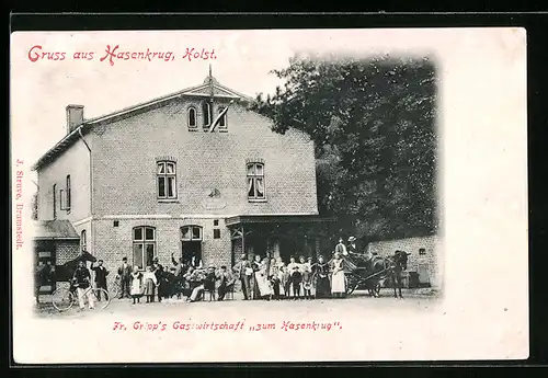 AK Hasenkrug bei Brokstedt, Fr. Gripp`s Gasthaus zum Hasenkrug