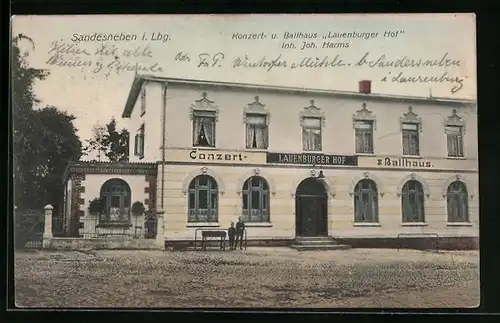 AK Sandesneben i. Lbg., Restaurant und Ballhaus Lauenburger Hof