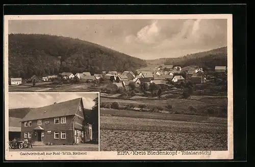AK Eifa /Kr. Biedenkopf, Totalansicht, Gasthaus zur Post