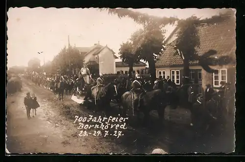 AK Bornhöved, 700-Jahrfeier 1927, Prozession durch den Ort