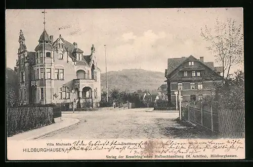 AK Hildburghausen, Villa Michaelis und Stadtberg