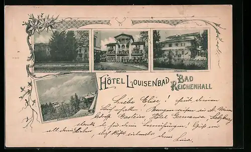 AK Bad Reichenhall, Hotel Louisenbad, Haupthaus, Schweizervilla