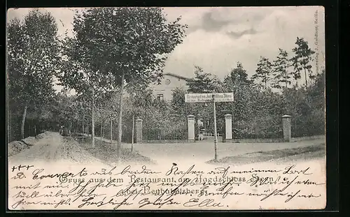 AK Neubabelsberg /Potsdam, Restaurant am Jagdschloss Stern