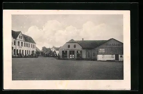 AK Arnum /Kreis Hadersleben, Mads Madsen Kolonial & Delicatess Handel, Leibniz Keks