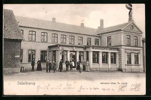 AK Süderbrarup, Bahnhofs Hotel Th. Lundt