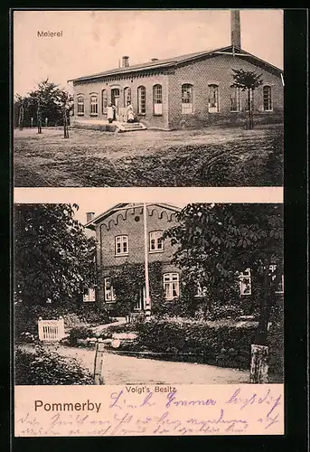 AK Pommerby, Meierei, Voigt`s Besitz