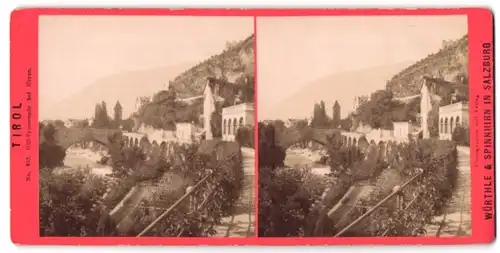 Stereo-Fotografie Würthle & Spinnhirn, Salzburg, Ansicht Meran, Gilf-Promenade