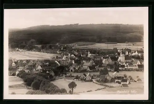 AK Pleinfeld, Ortsansicht aus der Vogelschau