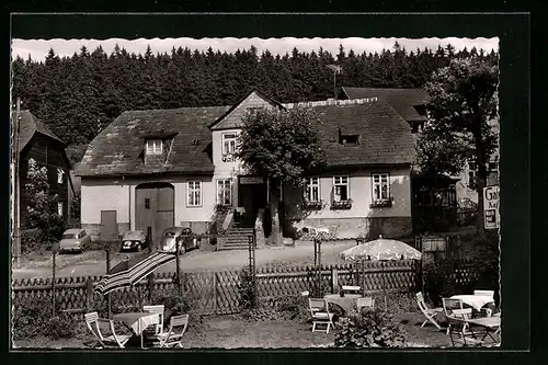 AK Fohlenplacken im Solling, Blick auf ein Gasthaus