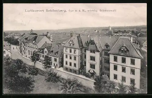 AK Schömberg /württbg. Schwarzwald, Blick auf Sanatorium