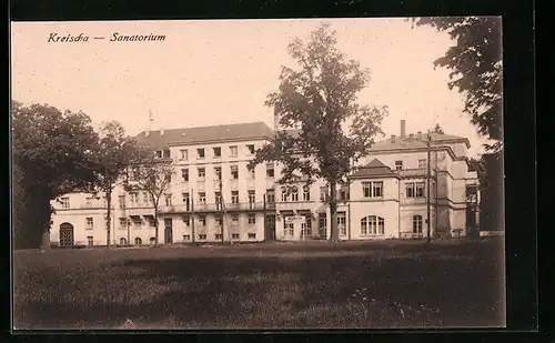 AK Kreischa, Blick auf Sanatorium
