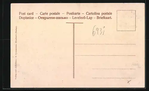 AK Zwingenberg a. N., Teilansicht mit Booten