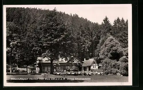 AK Oberhof /Thür. Wald, Gasthaus Untere Schweizerhütte