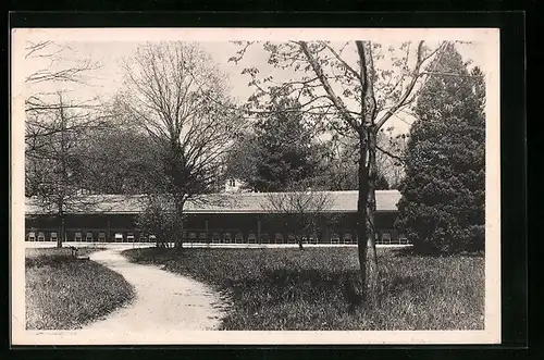 AK Kreischa, Sanatorium mit neuer Liegehalle