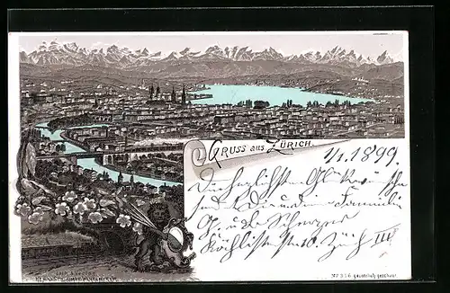 Lithographie Zürich, Teilansicht