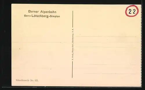 AK Frutigen, Der grosse Viadukt der Lötschbergbahn