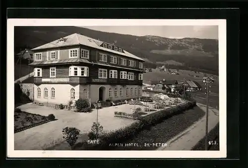 AK St. Peter, Alpen-Hotel mit Umgebung