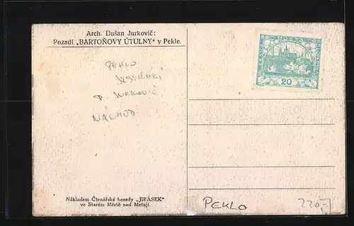 AK Peklo, Pozadi Bartonovy Utulny v. Pekle