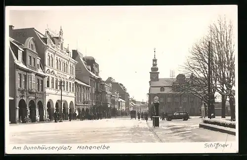 AK Hohenelbe, Am Donnhäuserplatz