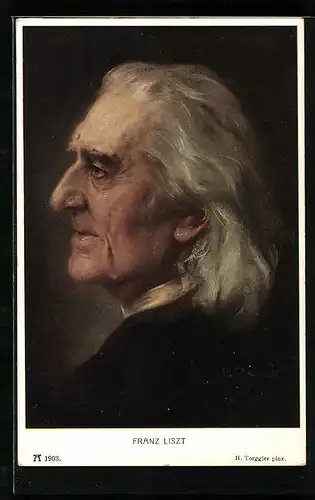 AK Portrait von Franz Liszt, Komponist