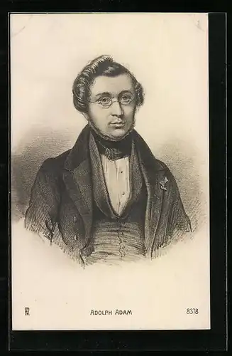 AK Portrait von Adolph Adam, Komponist