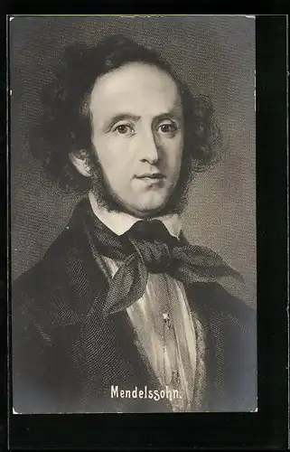 AK Portrait von Mendelssohn, Komponist