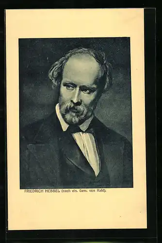 AK Portrait von Friedrich Hebbel, Schriftsteller