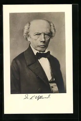 AK Portrait von Dr. L. Uhland