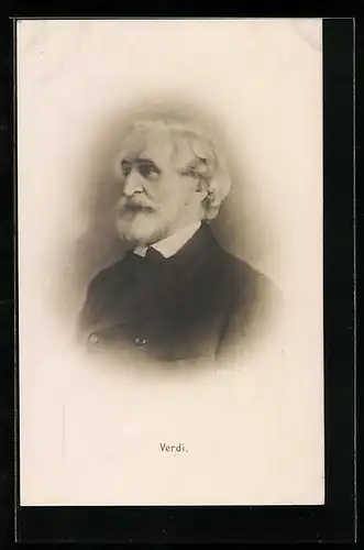 AK Portrait von Giuseppe Verdi, Komponist