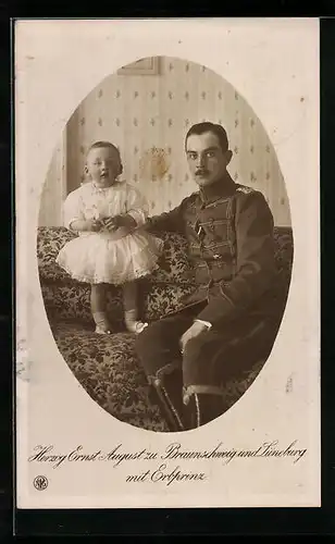 AK Ernst August Herzog von Braunschweig und Lüneburg, gemeinsam mit dem Erbprinzen
