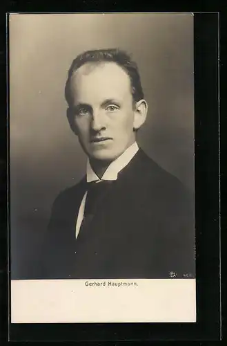 AK Dichter Gerhard Hauptmann im Porträt