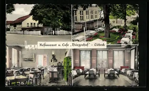 AK Lübeck, Restaurant u. Cafe Bürgerhof