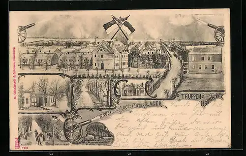 Künstler-AK Lockstedt, Truppenübungsplatz, Haupt-Wache
