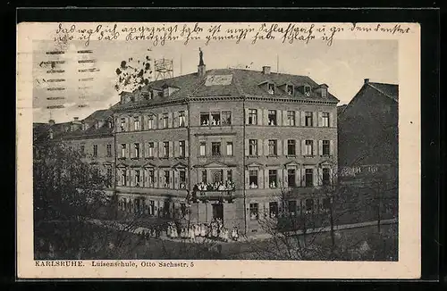 AK Karlsruhe, Luisenschule, Otto Sachsstrasse 5