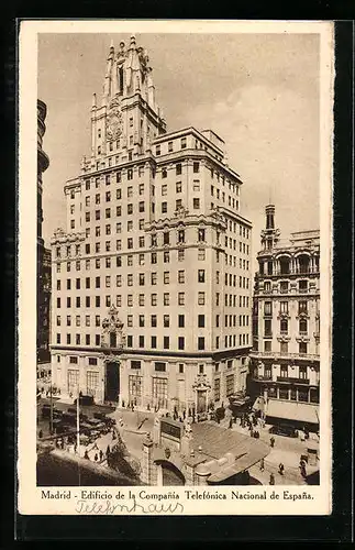 AK Madrid, Edificio de la Compania Telefonica Nacional de Espana