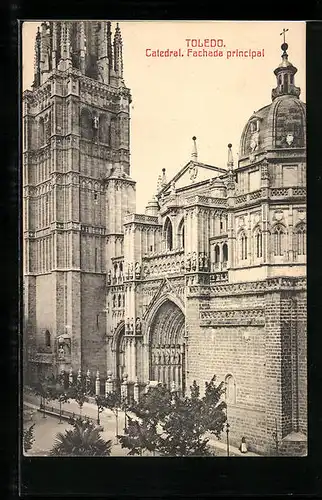 AK Toledo, Catedral, Fachada principal