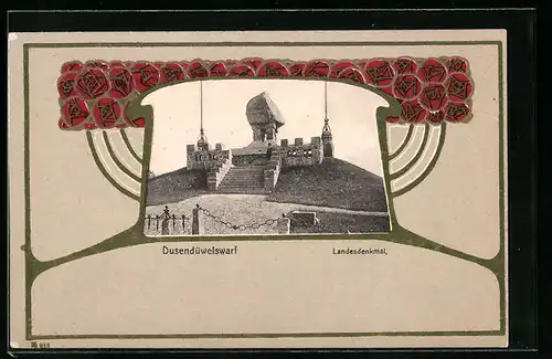 AK Dusendüwelswarf, Partie vom Landesdenkmal
