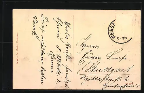 AK Weingarten i. Württ., Gasthof zum Hirsch am Hirschplatz