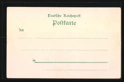 Lithographie Gotha, Gesamtansicht, Hauptmarkt, Orangerie, Loge, Palais