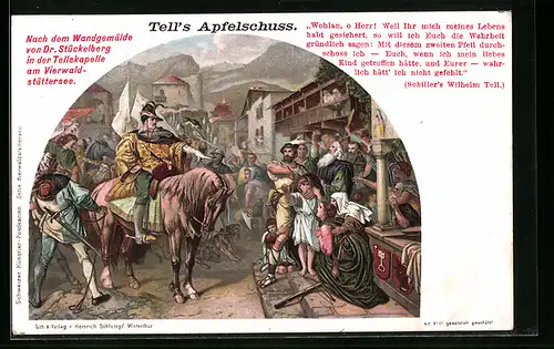 AK Wilhelm Tell, Tell`s Apfelschuss